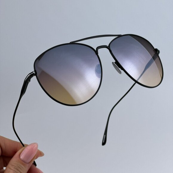 Tom Ford FT0784/S Milla 01C BRAND NEW Sunglasses Black Grey Mirror Pilot Unisex - Picture 7 of 15
